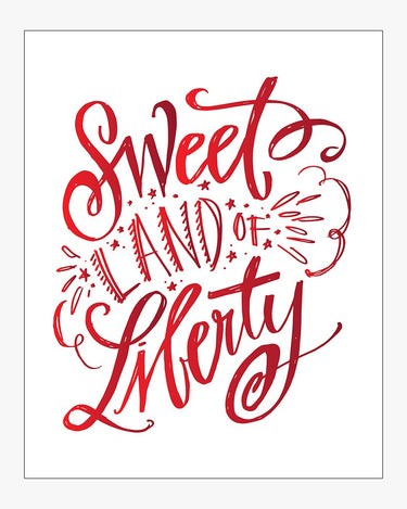 Sweet Liberty Download Design in Red