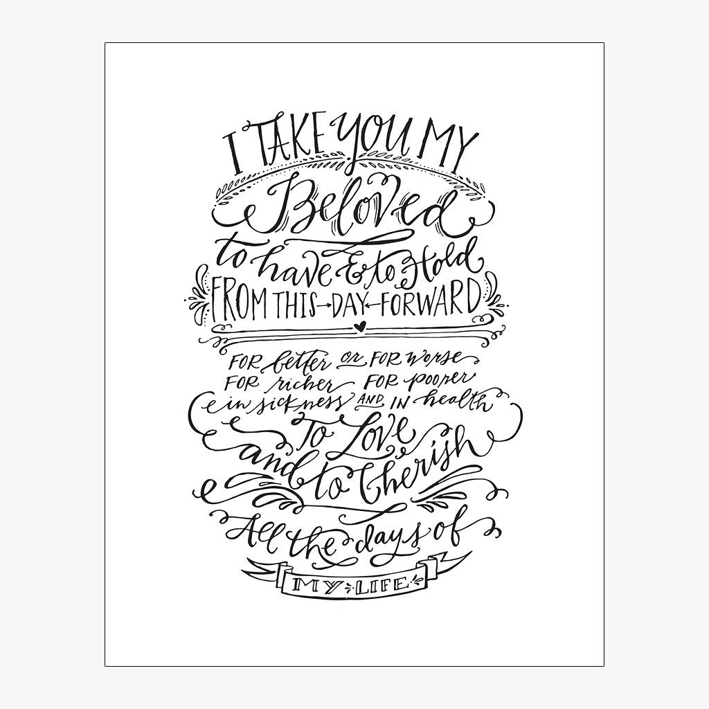 Wedding Vows Download Design