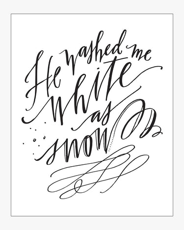 White As Snow Download Design in Black