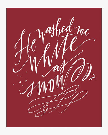 White As Snow Download Design in Crimson