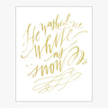 White As Snow Download Design in Faux Gold