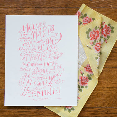 Note For Mom Print in Pink