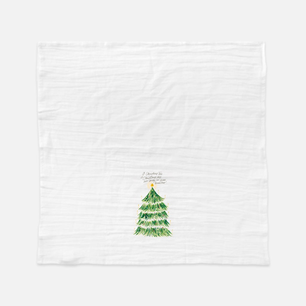 o christmas tree tea towel