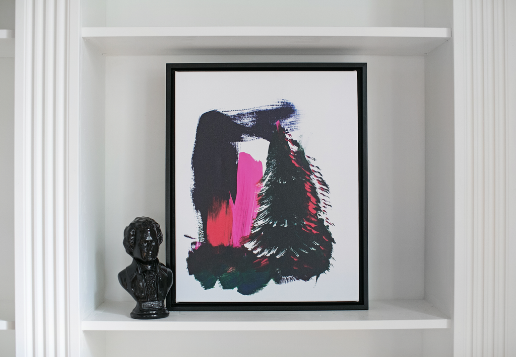 http://lindsayletters.com/collections/canvas/products/black-tree-with-pink-abstract-canvas