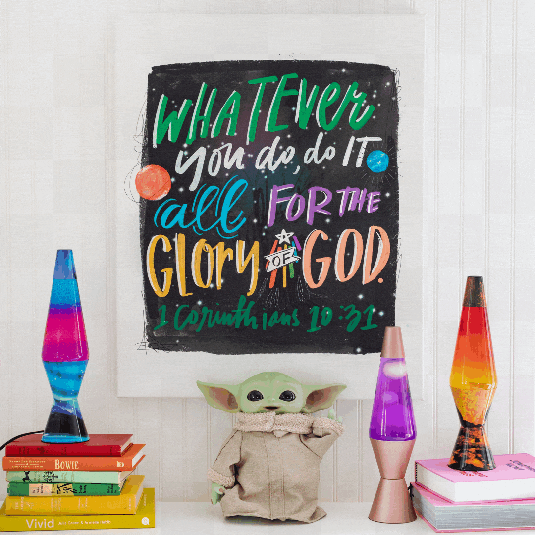 Case For Space, Faith Edition as an unframed canvas, size 24 x 30