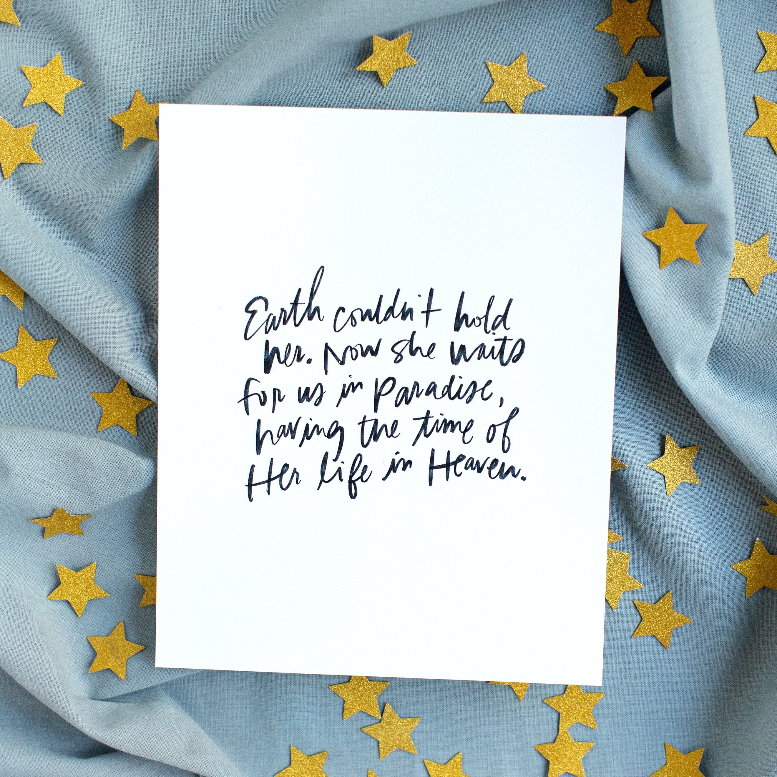 Earth Couldn't Hold Her Download Print