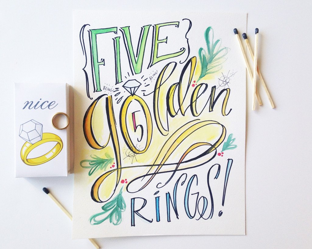 Days of Christmas Printable - 5th Day (Download)