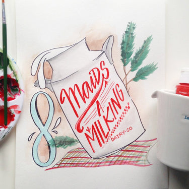 Days of Christmas Printable - 8th Day (Download)