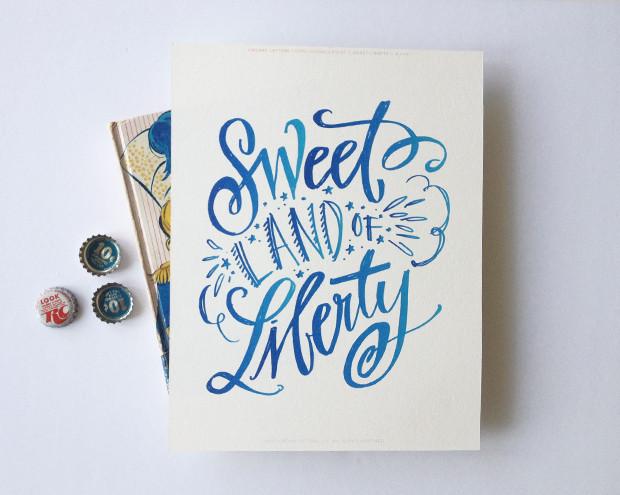 sweet liberty download print in blue