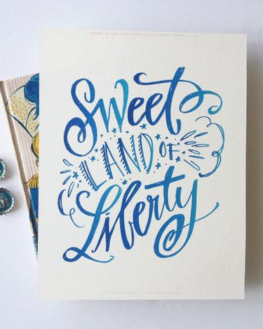 Sweet Liberty Download Print in Blue