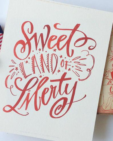 Sweet Liberty Download Print in Red