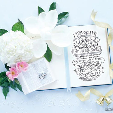 Wedding Vows Digital Download featured in Southern Weddings