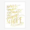 Power Of Hope Download Design in Faux Gold