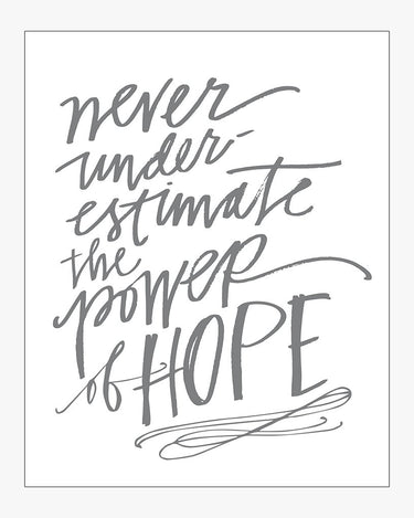 Power Of Hope Download Design in Grey