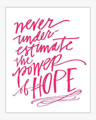 Power Of Hope Download Design in Hot Pink