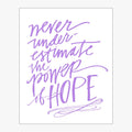 Power Of Hope Download Design in Neon Purple