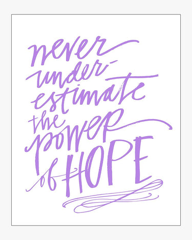 Power Of Hope Download Design in Neon Purple