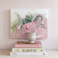 Peony Mini canvas sign, size 10 x 8