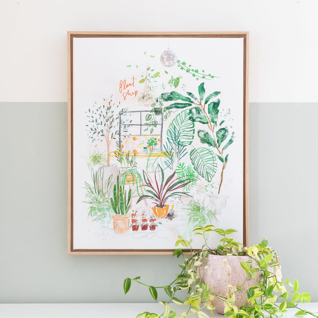 styled inspiration photo of plant shop daydream™ artwork