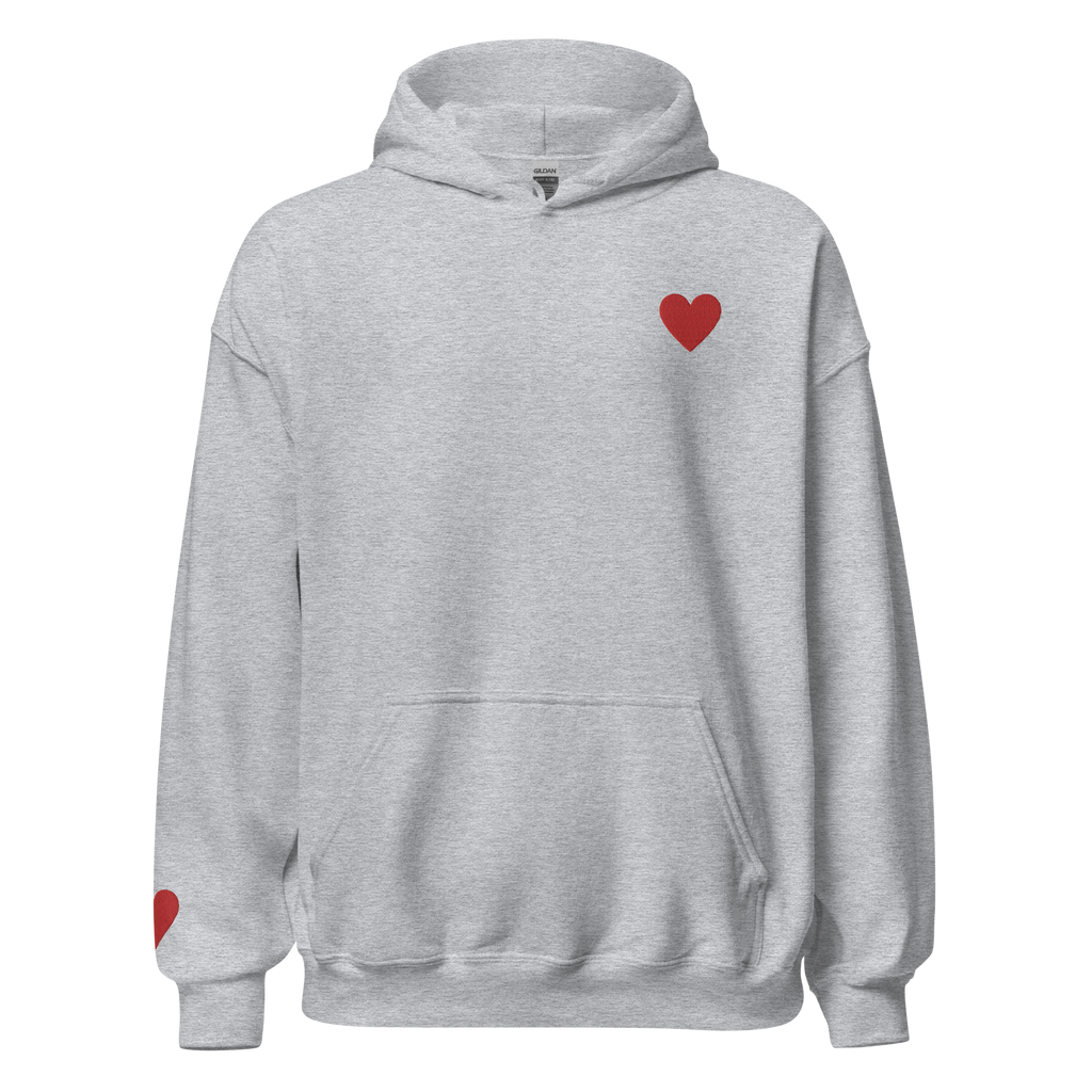 heart on my sleeve hoodie (red ❤️)