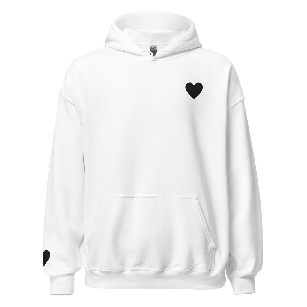 heart on my sleeve hoodie (black ♥)