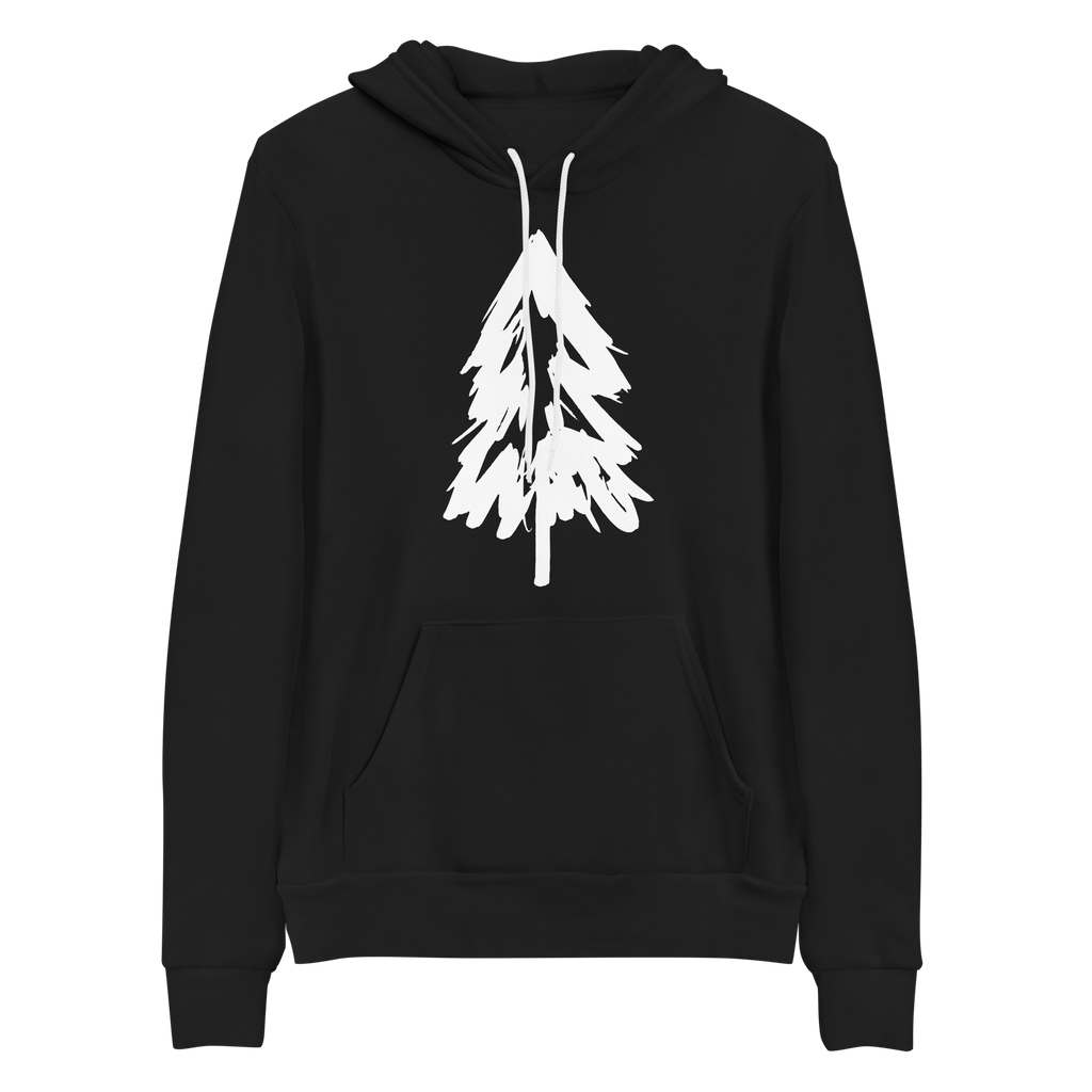 sketchy tree hoodie (black)