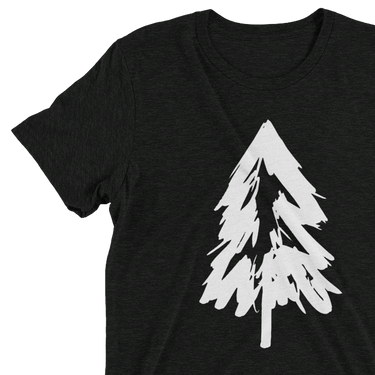 Sketchy Tree (Black) (Tee)