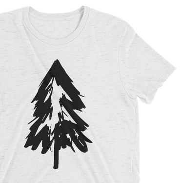 Sketchy Tree (White Fleck) (Tee)