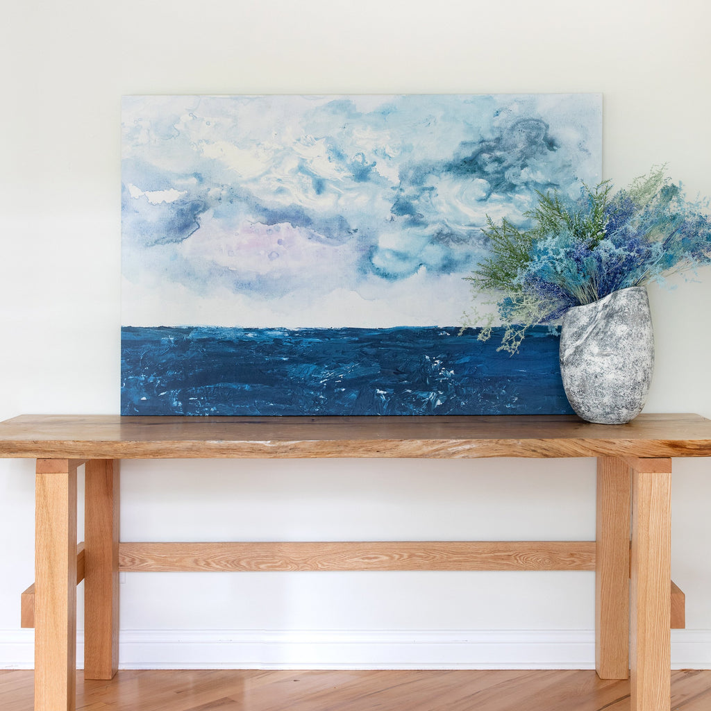 gallery wrapped evening ocean, size 60 x 40