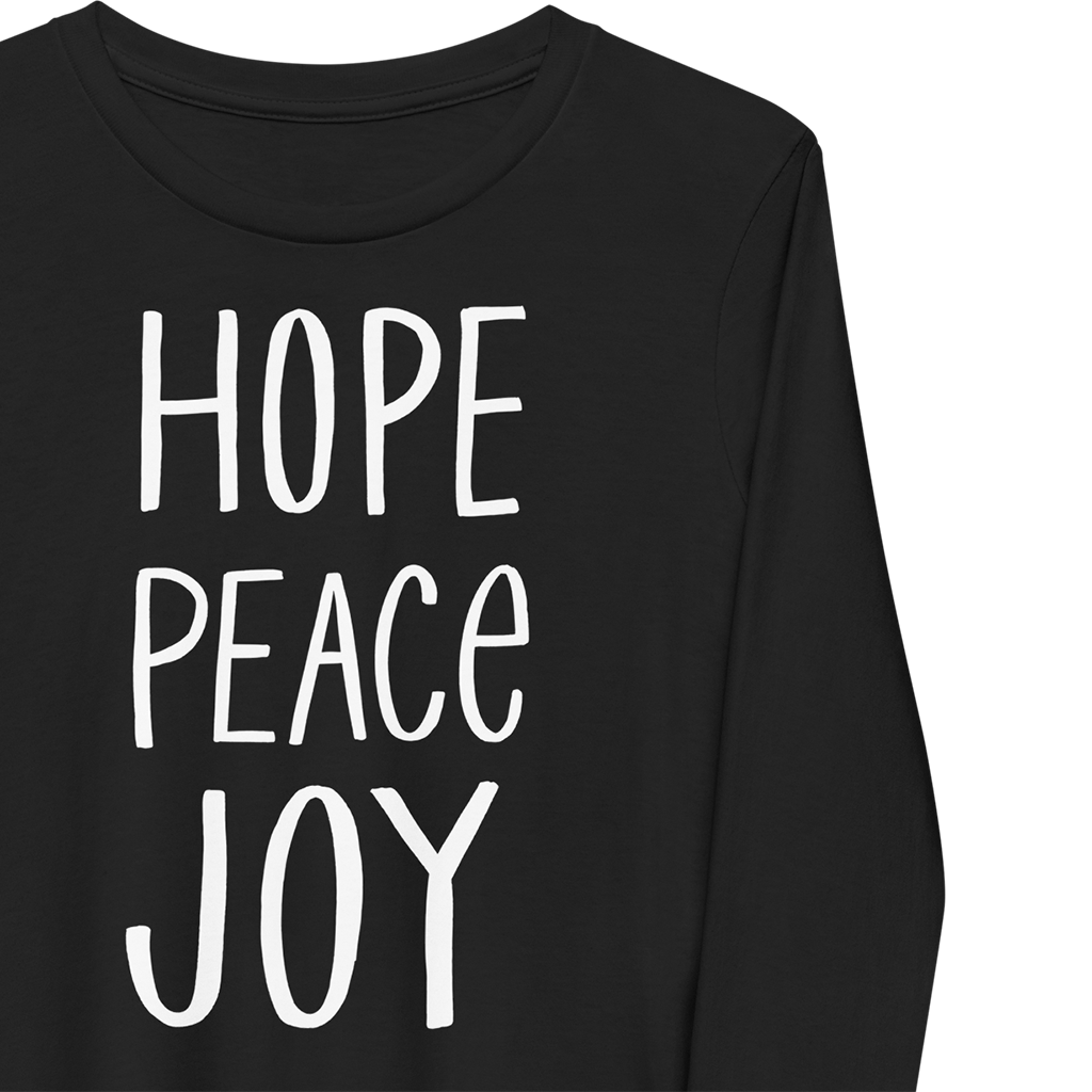 hope peace joy long sleeve | kids